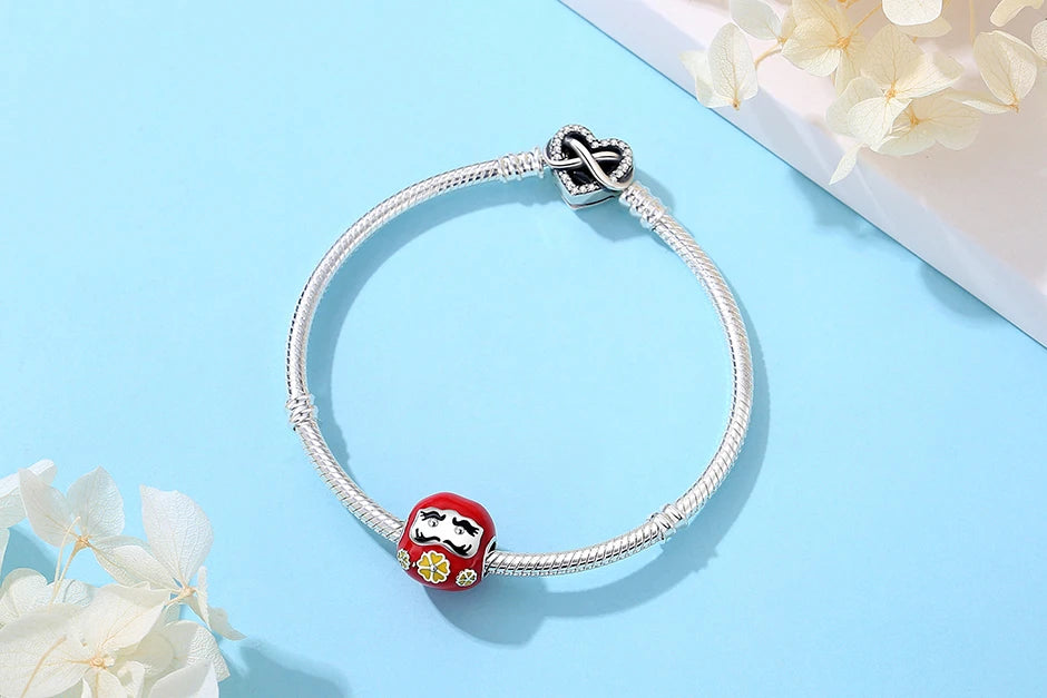 Original 925 Sterling Silver Bracelet For Women Charms Beads Rose Gold Heart Bracelets Bangles Snake Chain Luxury Jewelry Gift