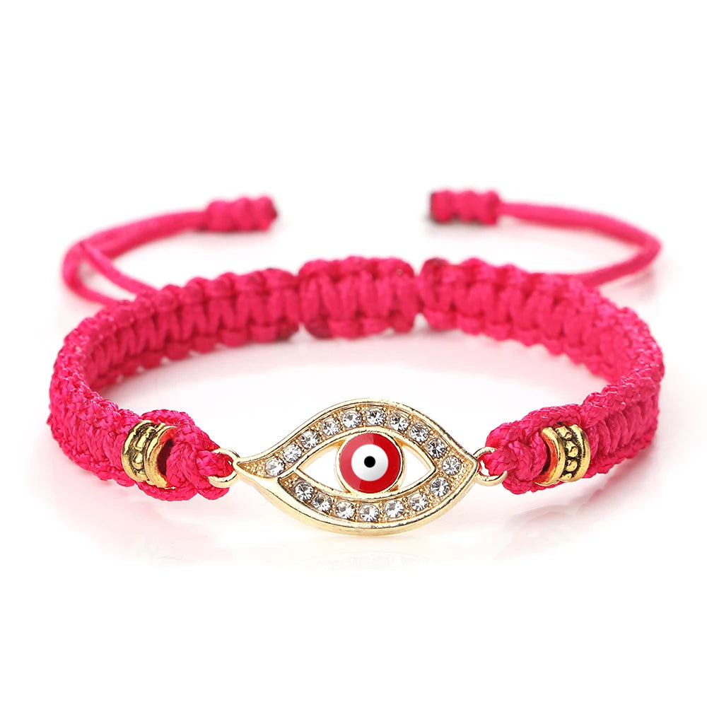 Handmade Turkish Evil Eye Bracelets For Women Men Braided Red Rope Lucky Bracelets Fashion Couple Bracelets Friendship Jewelry
