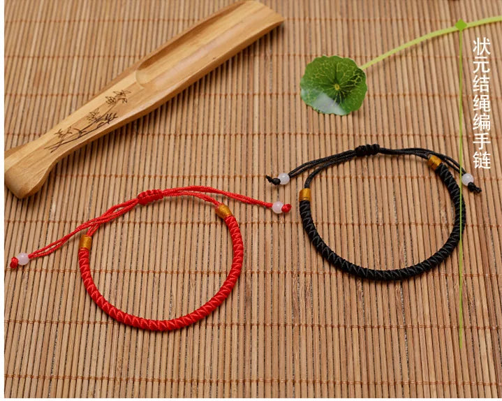 Knot Bracelet Handmade Red String Bracelet for Women/Men Buddhism Red Bracelet for Protection for Couples Friendship Boho