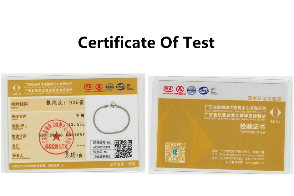 Original 925 Sterling Silver Bracelet For Women Charms Beads Rose Gold Heart Bracelets Bangles Snake Chain Luxury Jewelry Gift