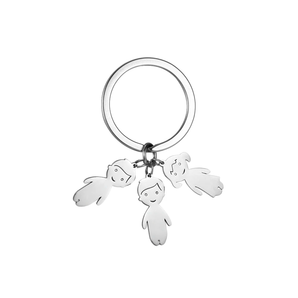 Child Mother Day Gift Kid Personalized Keychain Custom Name Key Chain Boy Girl for Women Men Couple Family Mom Dad Baby Jewelry