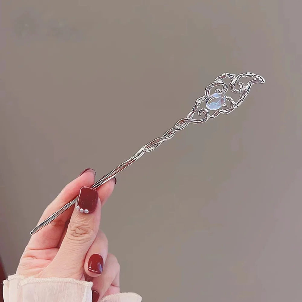 1/3pcs French Hair Pin  Women's Hair Accessories Sweet Stars Moon Gemstones Suitable For Daily Parties Fashionable Hair