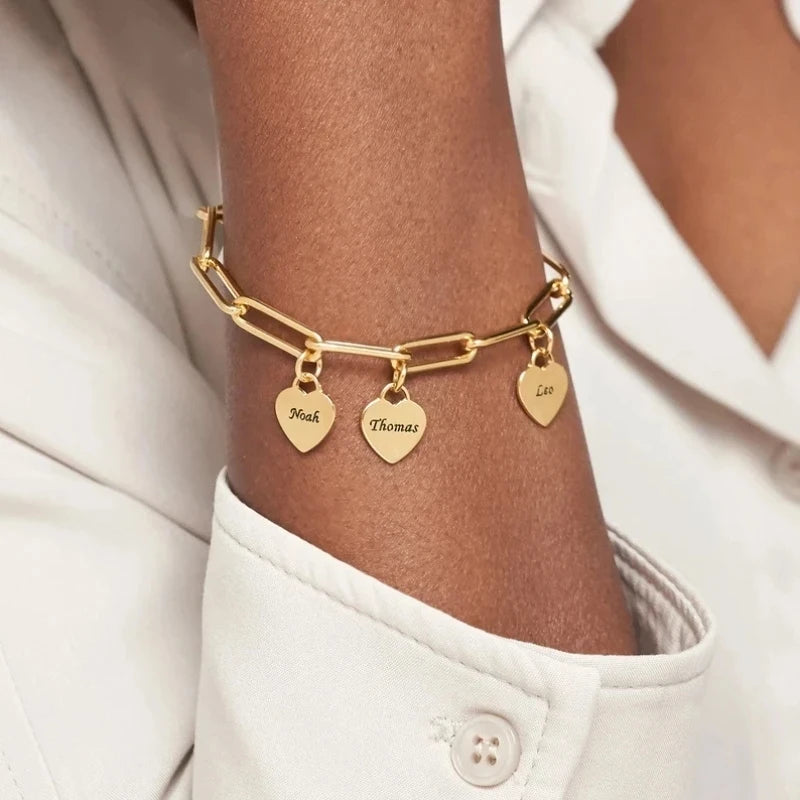 Personalized Mum Charm Bracelet