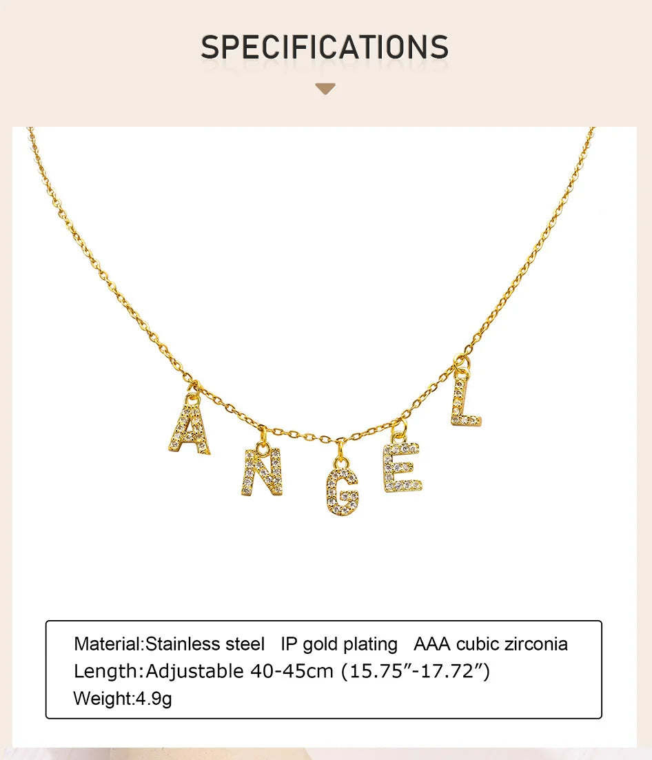 Personalized Initial Name Necklace