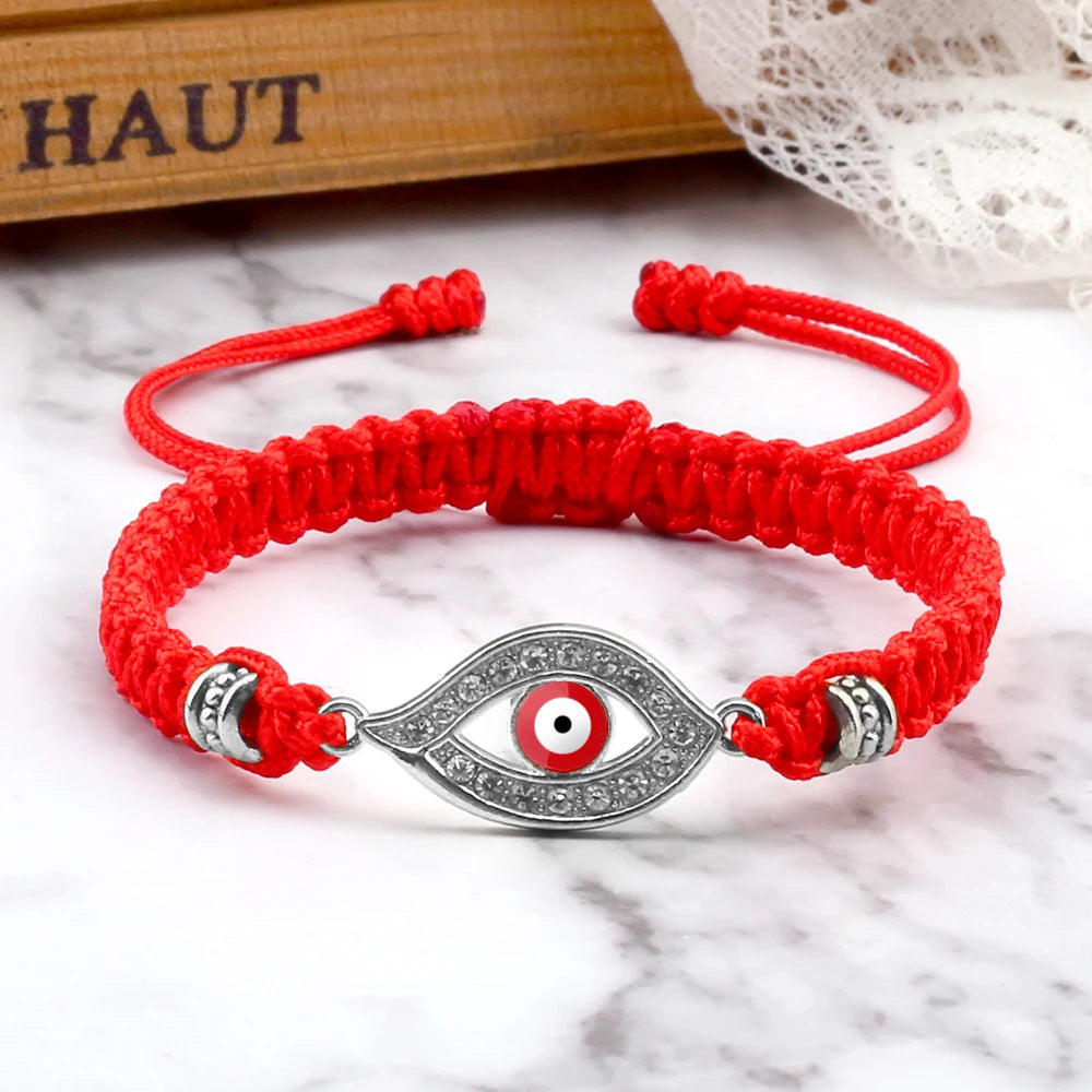 Handmade Turkish Evil Eye Bracelets For Women Men Braided Red Rope Lucky Bracelets Fashion Couple Bracelets Friendship Jewelry
