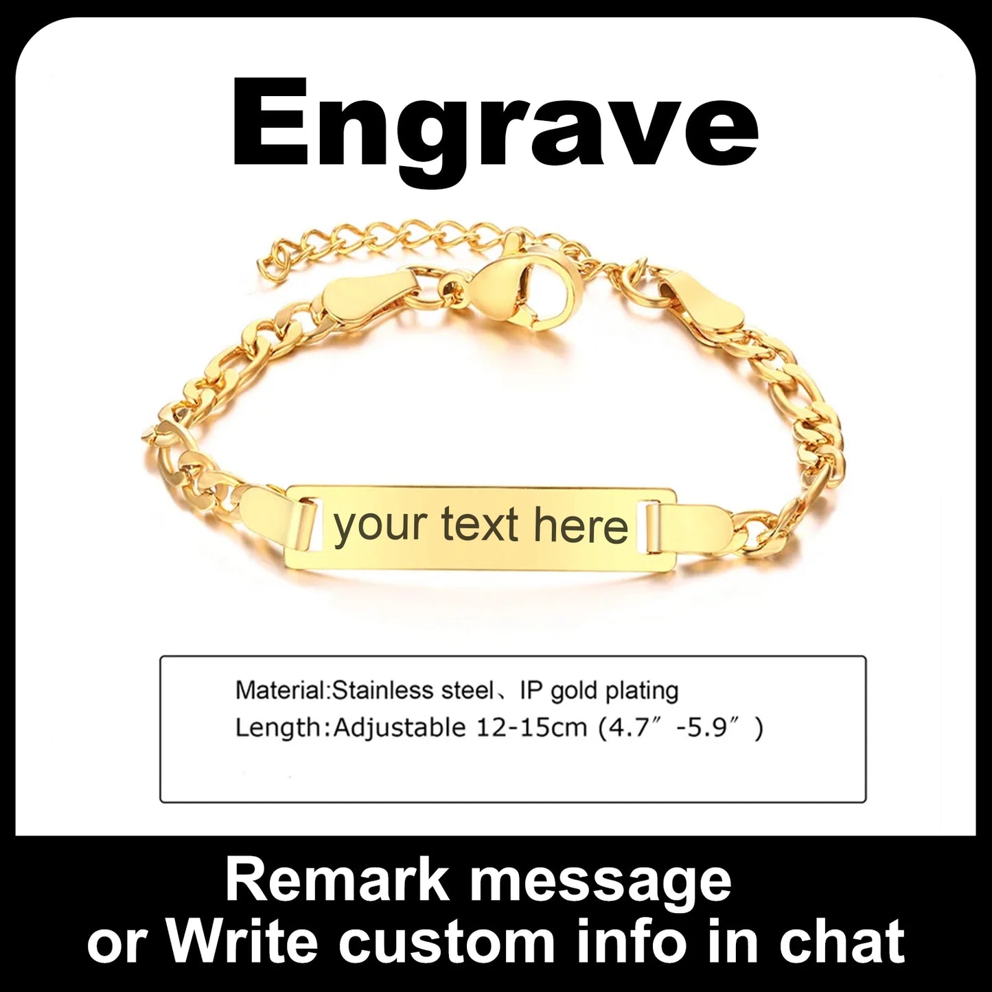 Customized Heart Bracelet for Little Girl Boy, Engravable ID Name Bracelet, Personalized Stainless Steel Chain Birthday Gift