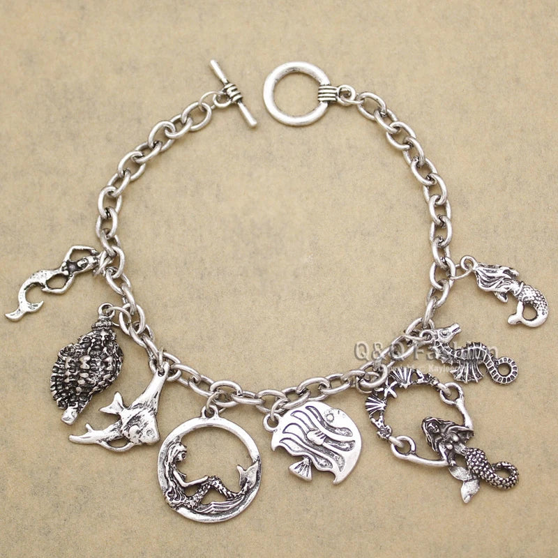 Cat Pendant Charm Chain Link Bracelets For Women Cowgirl Cuff Bangles Party Gift Fashion Jewelry Pulseira Feminina Dropshipping