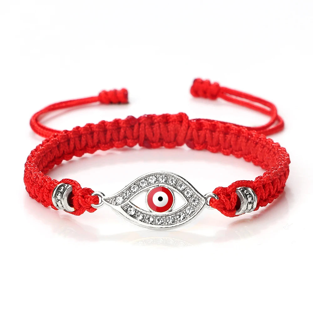Handmade Turkish Evil Eye Bracelets For Women Men Braided Red Rope Lucky Bracelets Fashion Couple Bracelets Friendship Jewelry