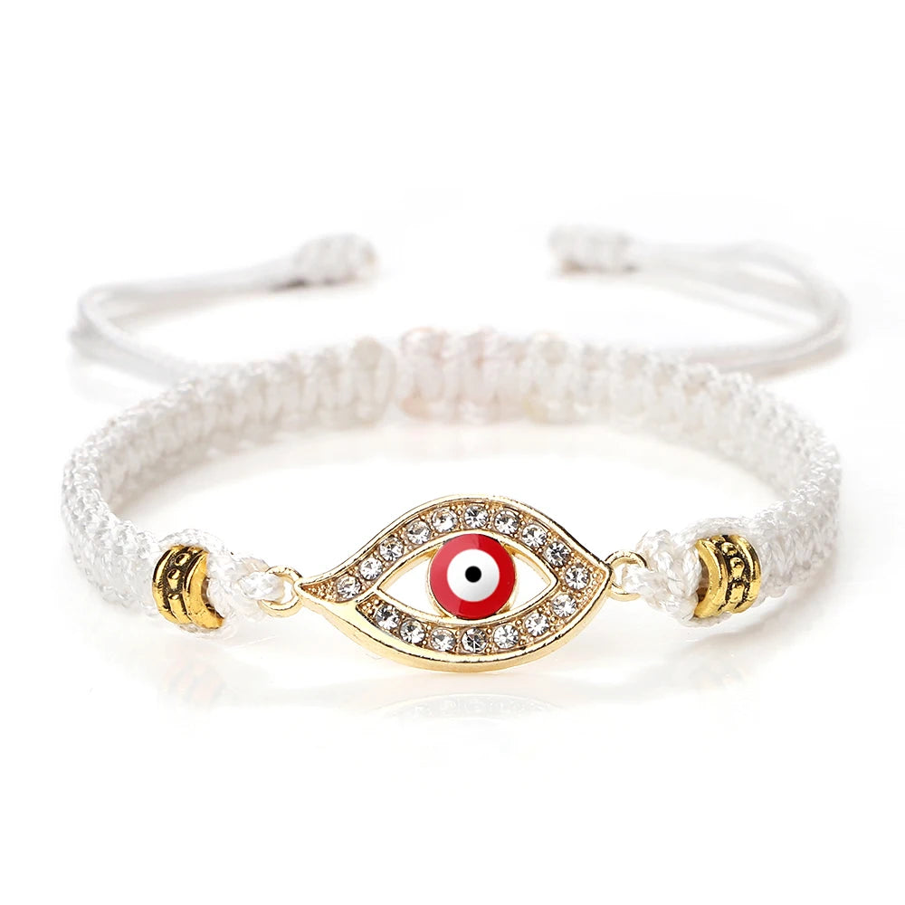 Handmade Turkish Evil Eye Bracelets For Women Men Braided Red Rope Lucky Bracelets Fashion Couple Bracelets Friendship Jewelry
