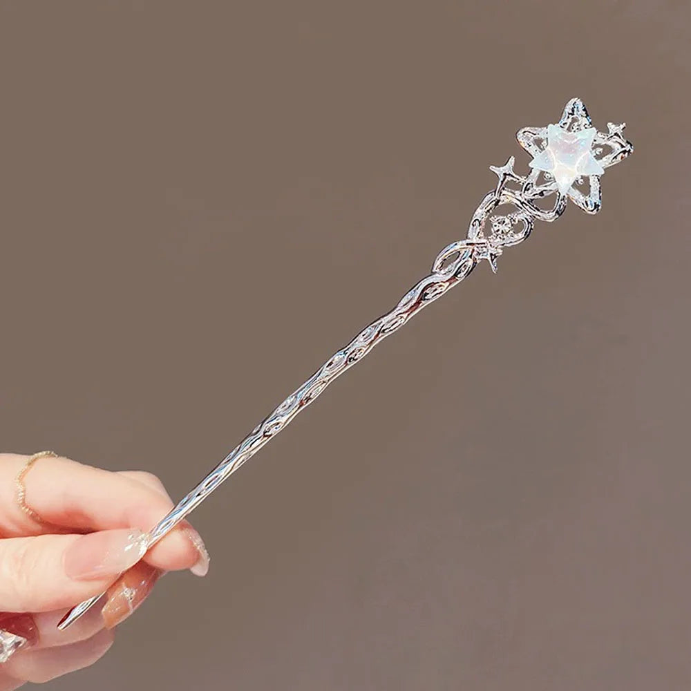 1/3pcs French Hair Pin  Women's Hair Accessories Sweet Stars Moon Gemstones Suitable For Daily Parties Fashionable Hair