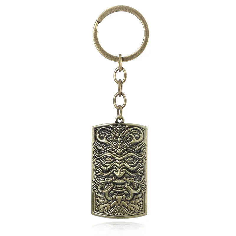 Game Dark Souls Keychain Sun Knight Shield Ornstein Artorias Sword Smough Hammer Key Chain Pendant Cosplay Jewelry