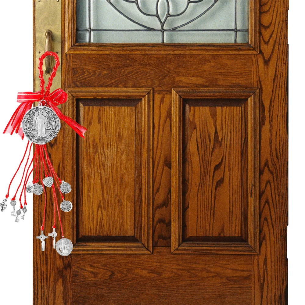 Saint Benedict Medal Protection Blessing Charm Catholic San Benito Medalla Handmade Jewelry Gift Charms Car Hanging Charm