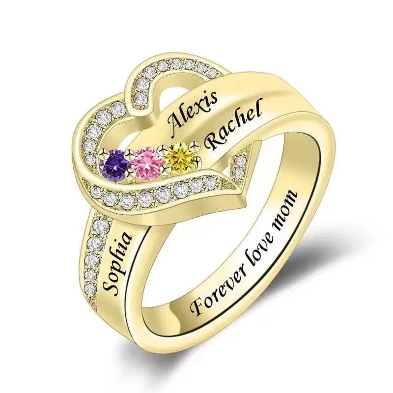 Customized Engraved Name Rings