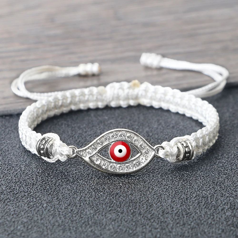Handmade Turkish Evil Eye Bracelets For Women Men Braided Red Rope Lucky Bracelets Fashion Couple Bracelets Friendship Jewelry