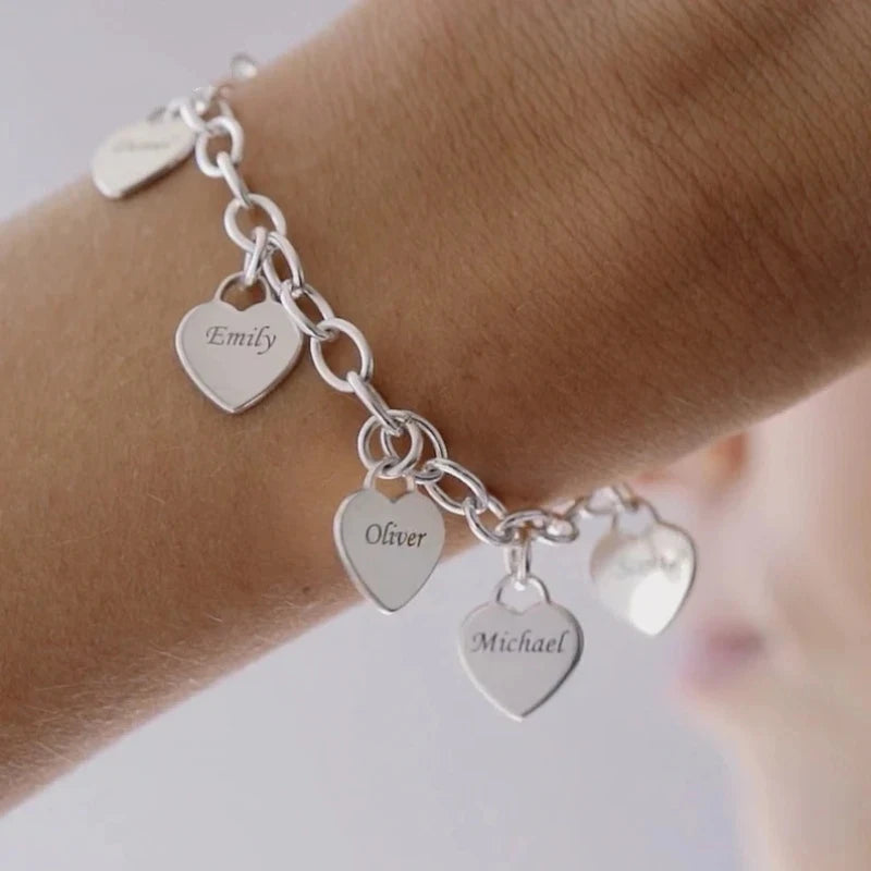 Personalized Mum Charm Bracelet