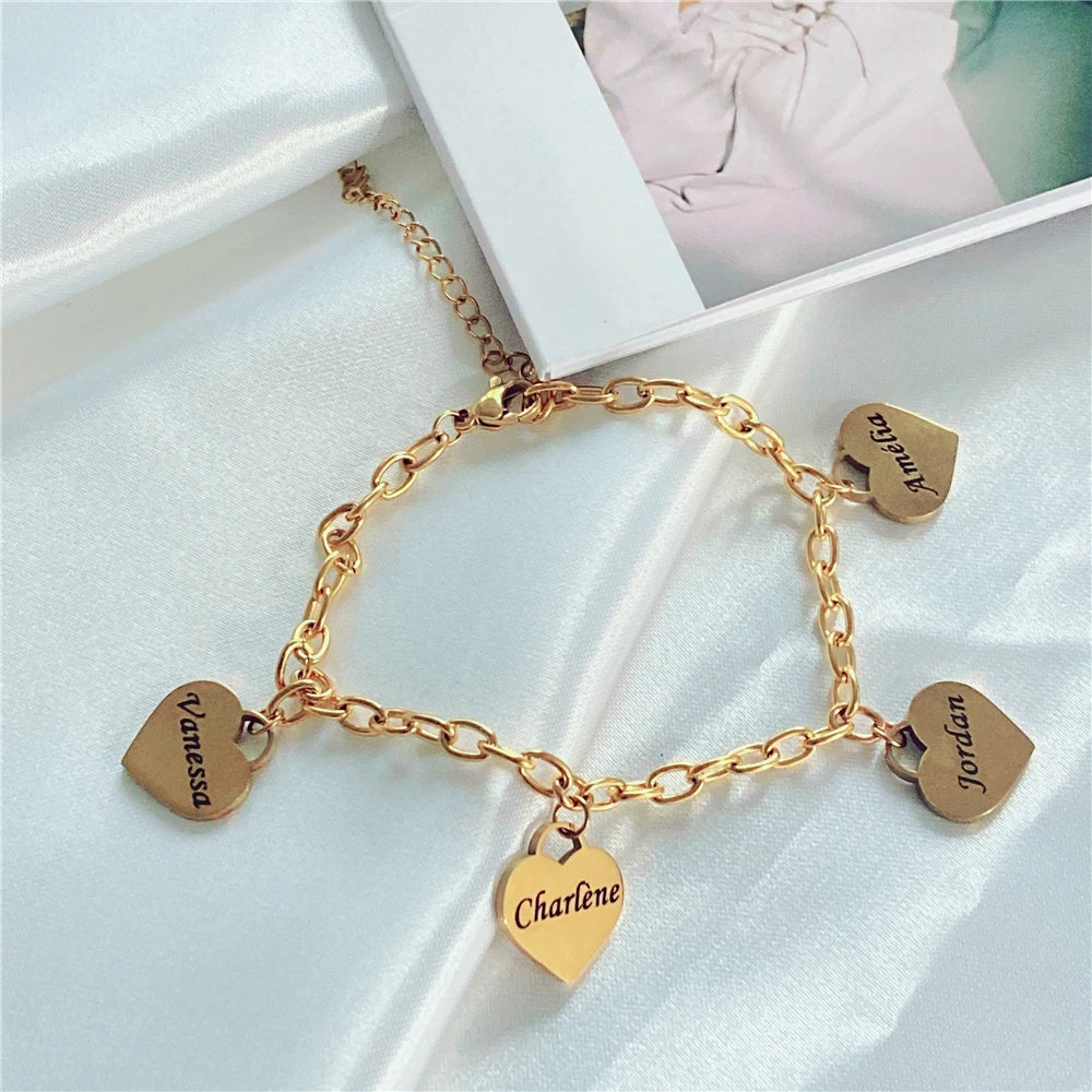 Personalized Mum Charm Bracelet