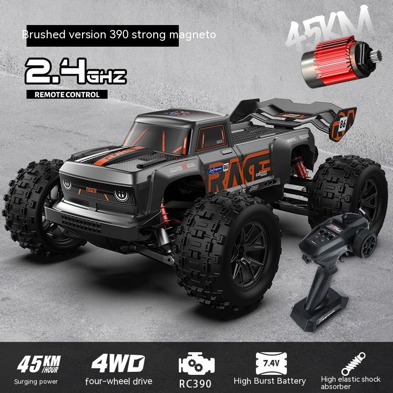 RC truck with brushed motor, 45KM speed and 2.4GHz control