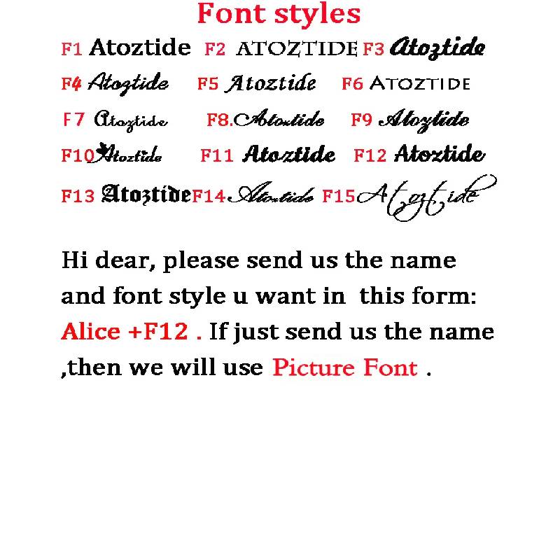 Text displaying various font styles with the name 'Atoztide' in different weights.