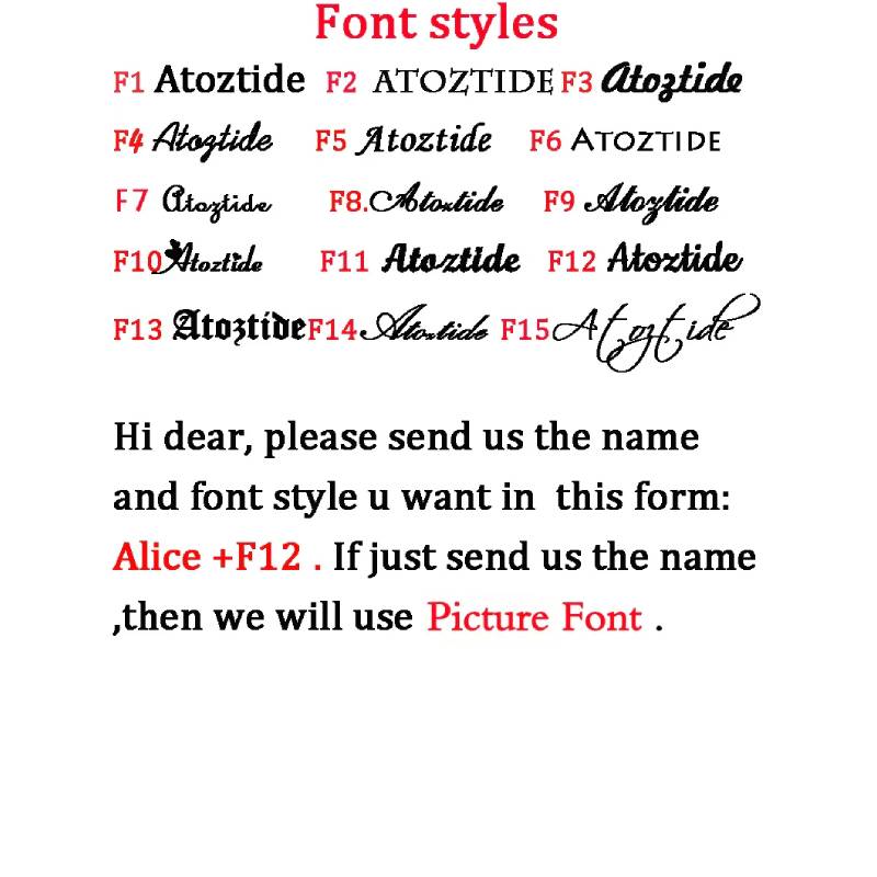 Display of 'Atoztide' font styles with sample text on a white background.